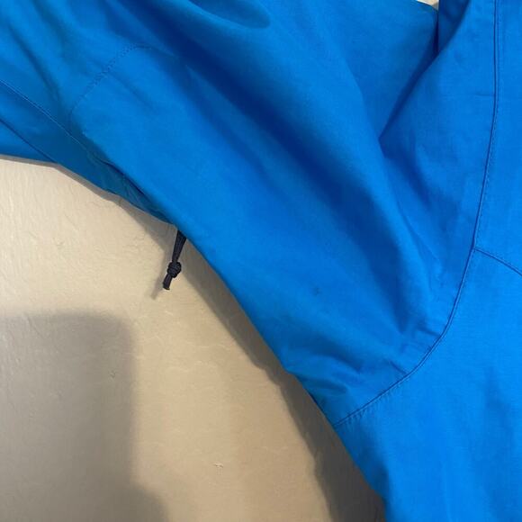 The North Face Womens Large Hyvent Rain Jacket Blue Packable Waterproof - Picture 7 of 7